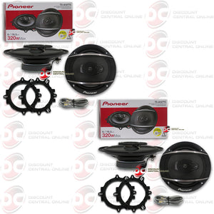 PIONEER TS-A1677S 6.5" 3-WAY CAR COAXIAL SPEAKERS (2 PAIRS)