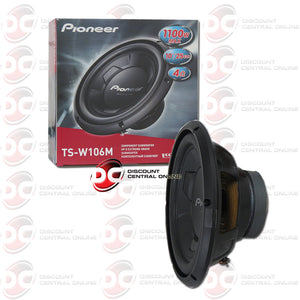 PIONEER TS-W106M 10" SINGLE 4-OHM CAR SUBWOOFER