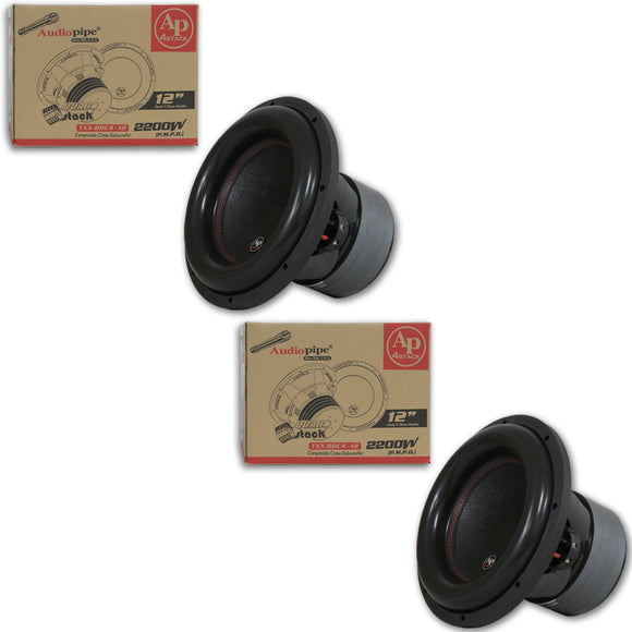 TWO AUDIOPIPE TXX-BDC4-12 12