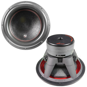 TWO AUDIOPIPE TXX-BDC4-15D2 15" DUAL 2-OHM CAR SUBWOOFER 1400W RMS