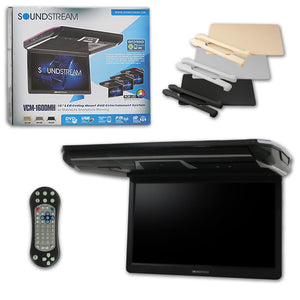 SOUNDSTREAM VCM-160DMH 16" OVERHEAD LCD MONITOR W/ DVD PLAYER & MOBILELINK INPUT