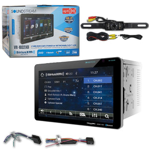 Soundstream VR-1032XB 10.3" 2-Din CD DVD Car stereo with Bluetooth & SiriusXM Ready (with Back-up Camera)