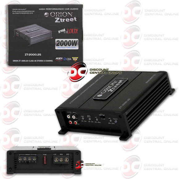 ORION ZT-2000.2S ZT 2-CHANNEL CLASS AB COMPACT CAR AMPLIFIER