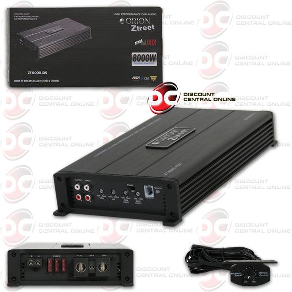 ORION ZT-8000.1DS MONOBLOCK CLASS D CAR AMPLIFIER